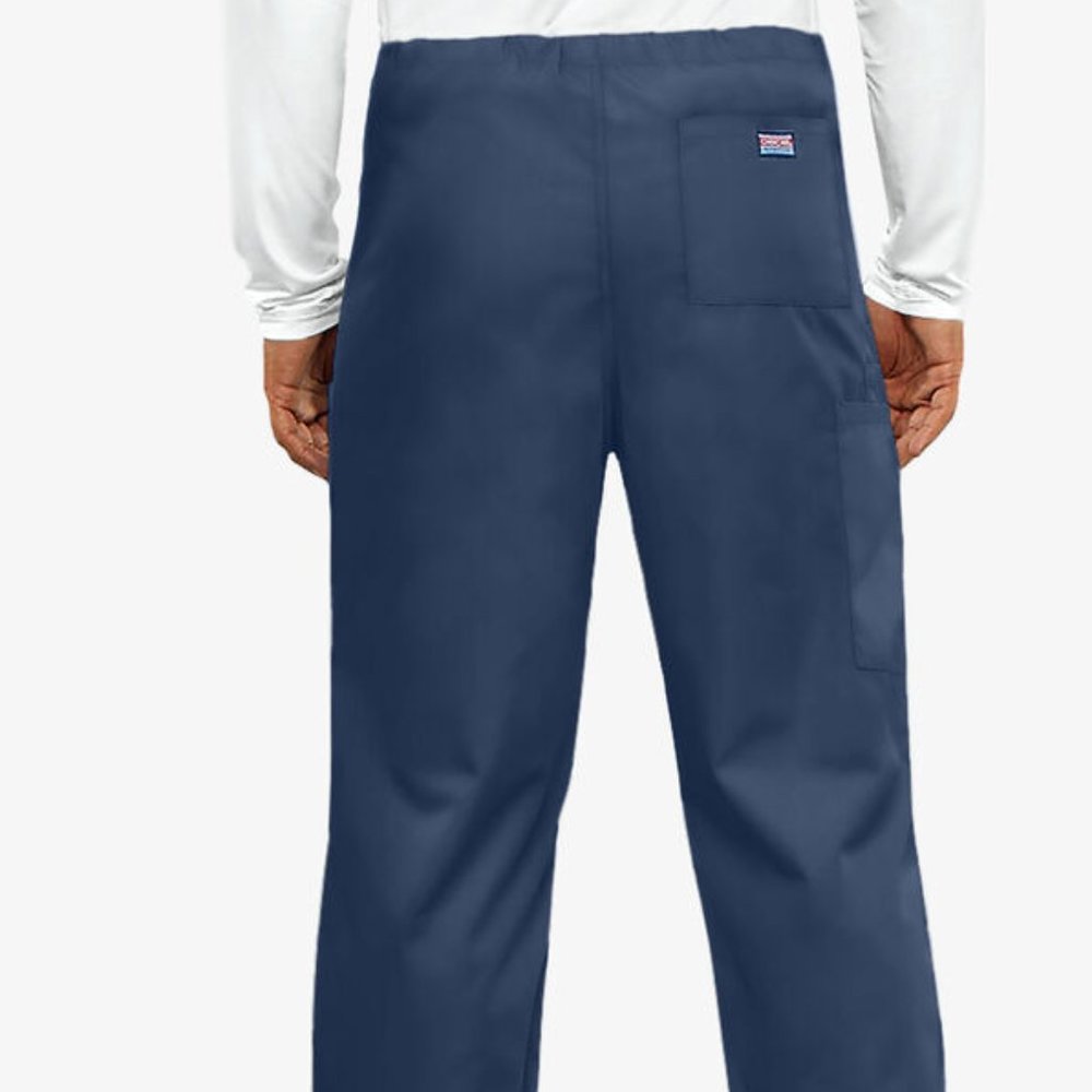 Cherokee Workwear Unisex Drawstring Cargo Scrub Pants – Size M - Picture 3 of 8